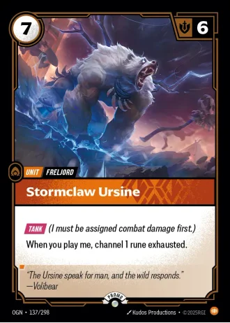 Stormclaw Ursine #137/298 — Organized Play Promos