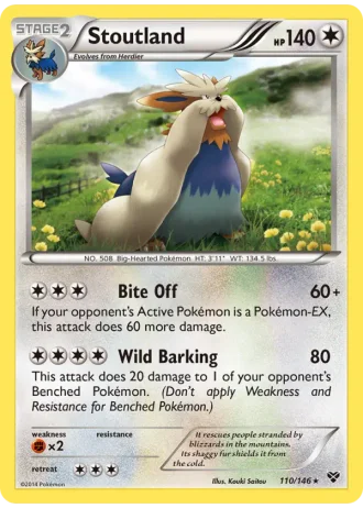 Stoutland #110/146 — XY