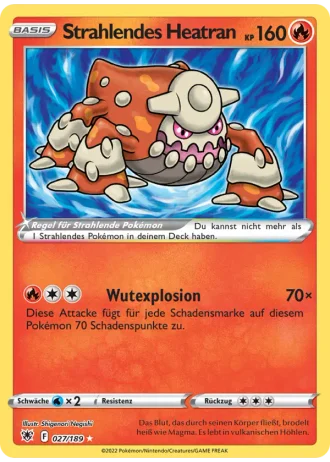 Strahlendes Heatran #027/189 — Astralglanz