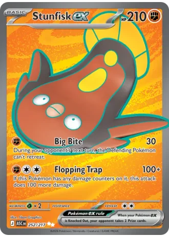 Stunfisk ex #252 — Ascended Heroes