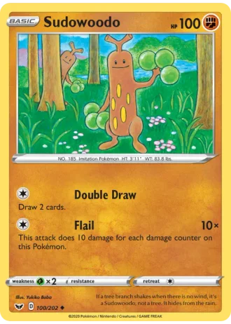 Sudowoodo #100/202 — Sword & Shield