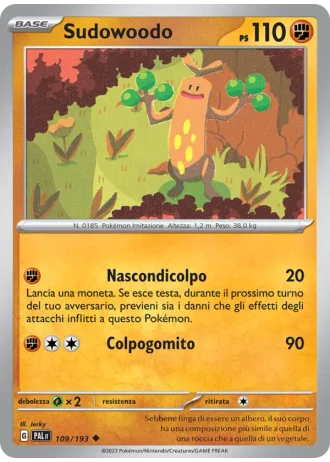 Sudowoodo #109 — Evoluzioni a Paldea