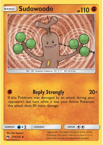 Sudowoodo #110/214 — Lost Thunder