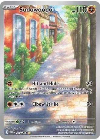 Sudowoodo #219 — Paldea Evolved