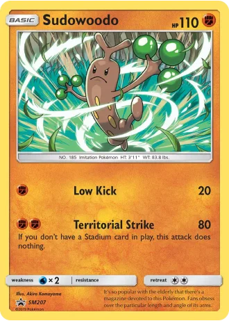 Sudowoodo SM207 — Sun & Moon Promos