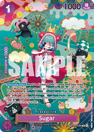 Sugar (OP10-065) (Alternative Art) — The Azure Sea's Seven (OP14-EB04)