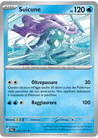 Suicune #024/131 — Evoluzioni Prismatiche