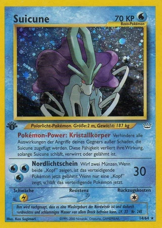 Suicune (1. Edition) #14 — Neo Revelation (1. Edition)