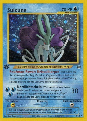 Suicune (1. Edition) #14/64 — Neo Revelation (1. Edition)