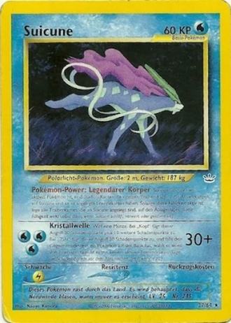 Suicune (1. Edition) #27/64 — Neo Revelation (1. Edition)