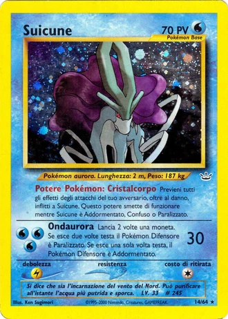 Suicune (1ª Edizione) #14/64 — Neo Revelation (1ª Edizione)