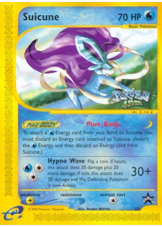 Suicune #53 — Wizards Promos