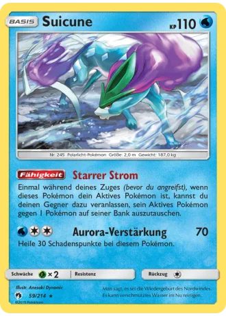 Suicune #59/214 — Echo des Donners