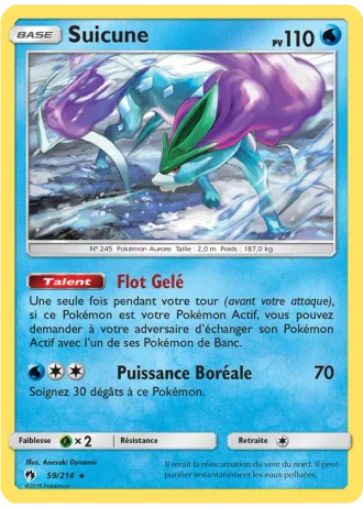 Suicune #59/214 — Tonnerre Perdu