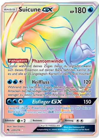 Suicune GX #220/214 — Echo des Donners
