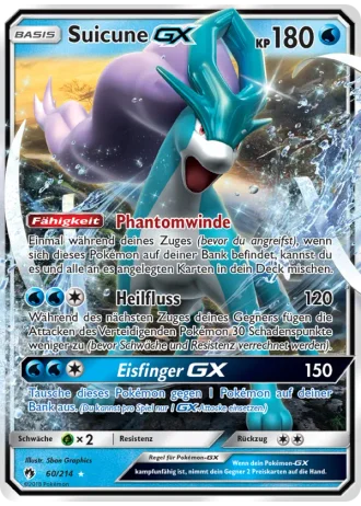 Suicune GX #60/214 — Echo des Donners