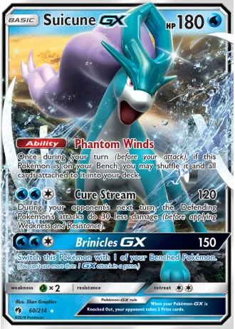 Suicune GX #60/214 — Lost Thunder