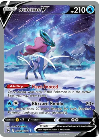 Suicune V GG38/70 — Galarian Gallery (Crown Zenith)