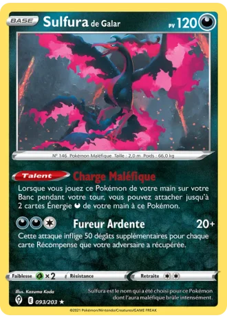 Sulfura de Galar #93/203 — Évolution Céleste