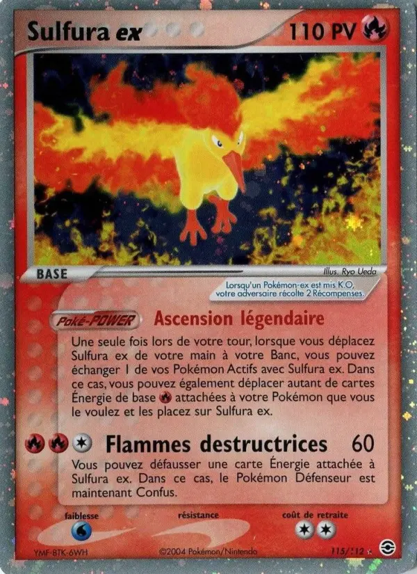 Sulfura ex #115 — EX Rouge Feu & Vert Feuille
