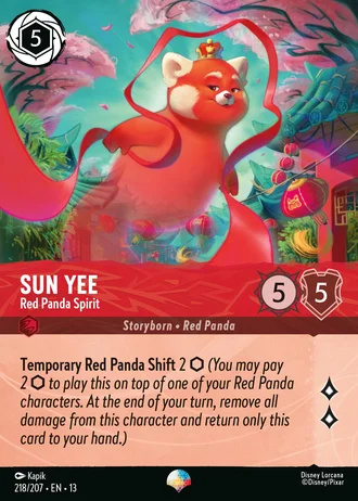 Sun Yee - Red Panda Spirit #218/261 — Attack of the Vine!