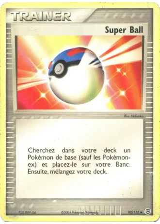Super Ball #92/112 — EX Rouge Feu & Vert Feuille