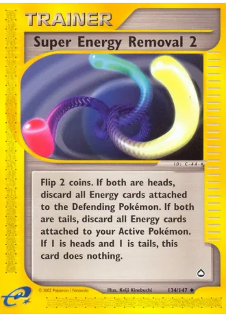 Super Energy Removal 2 #134/147 — Aquapolis