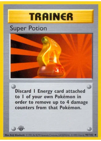 Super Potion (shadowless) #90/102 — Base Set (Shadowless)