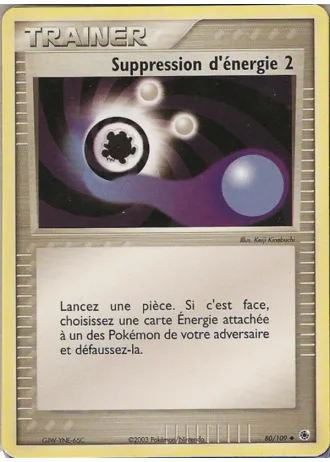 Suppression d'énergie 2 #80/109 — EX Rubis & Saphir