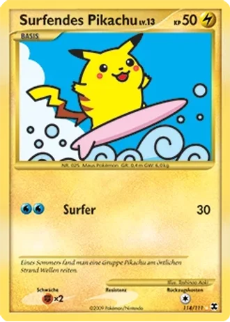 Surfendes Pikachu #114 — Aufstieg der Rivalen