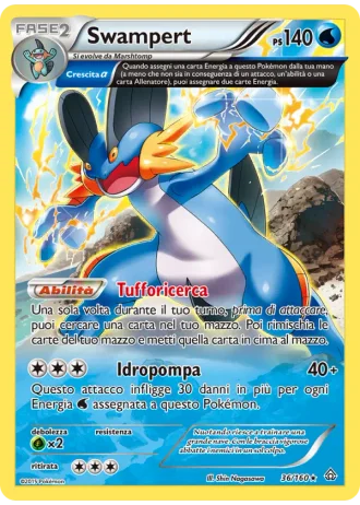 Swampert #36/160 — Scontro Primordiale