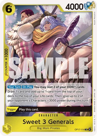 Sweet 3 Generals (OP17-114) — The World's Strongest Warriors (OP17)