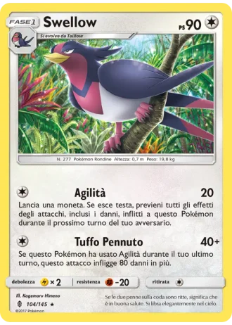 Swellow #104/145 — Guardiani Nascenti