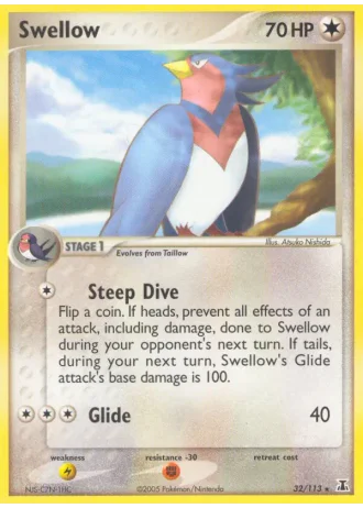 Swellow #32/113 — EX Specie Delta