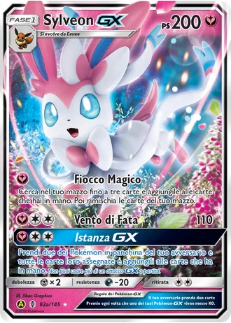Sylveon GX #92a/145 — Carta alternativa A gialla