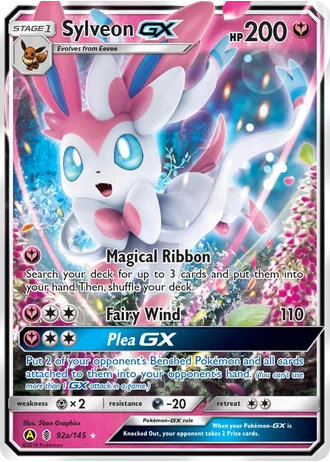 Sylveon GX #92a/145 — Yellow A Alternate