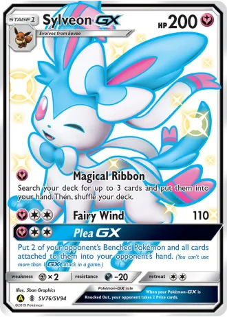 Sylveon GX SV76 — Shiny Vault (Hidden Fates)