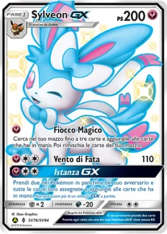 Sylveon GX SV76/94 — Tesoro Cromatico (Destino Sfuggente)
