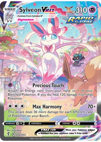 Sylveon VMAX #212 — Evolving Skies