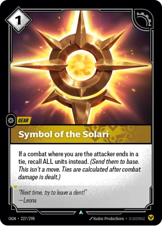 Symbol of the Solari #227/298 — Origins