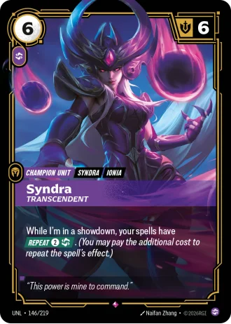 Syndra, Transcendent #146/219 — Unleashed