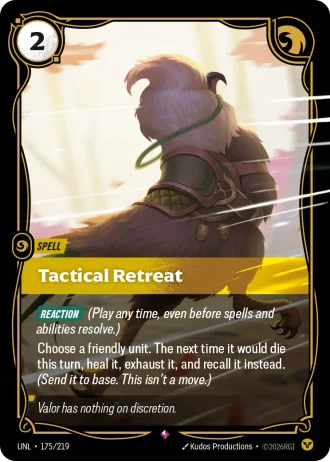 Tactical Retreat #175/219 — Unleashed
