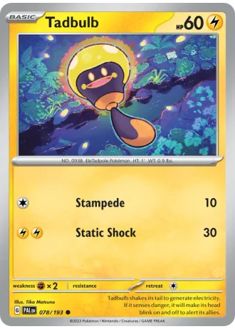 Tadbulb #078/193 — Paldea Evolved
