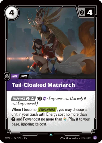 Tail-Cloaked Matriarch #104/166 — Vendetta