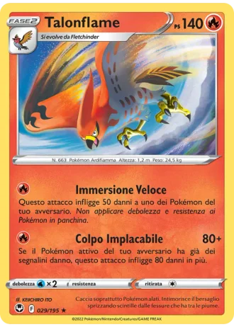 Talonflame #029 — Tempesta Argentata