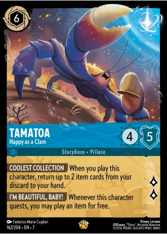 Tamatoa - Happy as a Clam #162/204 — Archazia's Island