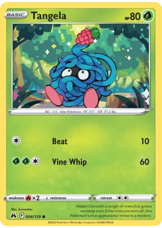 Tangela #004 — Crown Zenith