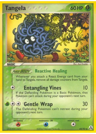 Tangela #44/92 — EX Legend Maker