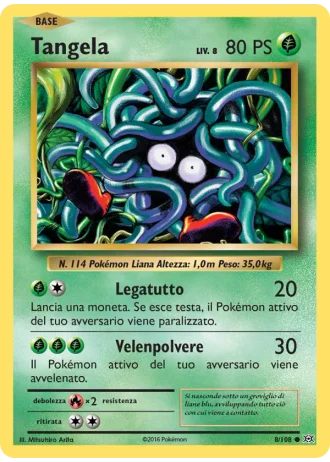 Tangela #8/108 — Evoluzioni