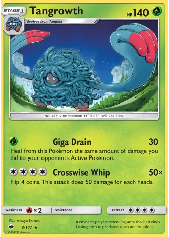 Tangrowth #8 — Burning Shadows